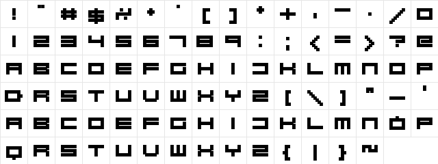 Robot Blocks Regular Character Map Robot Blocks Regular Character Map