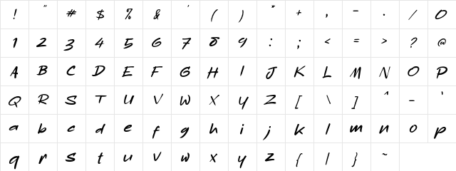 a Apa Bedone 11 12 Regular Character Map