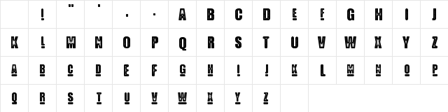 Blue Waffle Regular Character Map Blue Waffle Regular Character Map