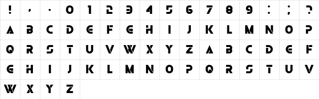 Olga Black Character Map