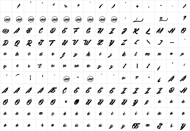Wawie Patch_PersonalUseOnly Regular Character Map Wawie Patch_PersonalUseOnly Regular Character Map