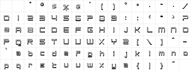 Pakis Ribo Regular Character Map