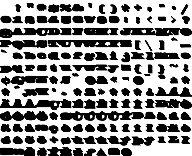 FederalNine Bevel Character Map FederalNine Bevel Character Map