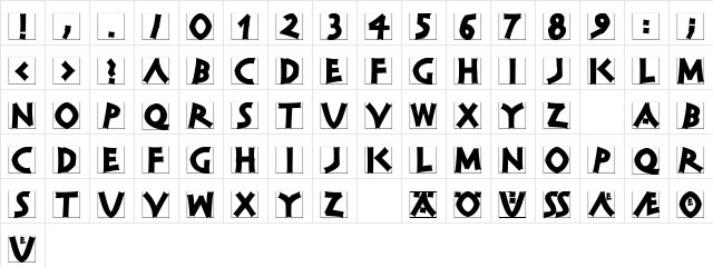 ClassiCapsBricks Black Character Map ClassiCapsBricks Black Character Map