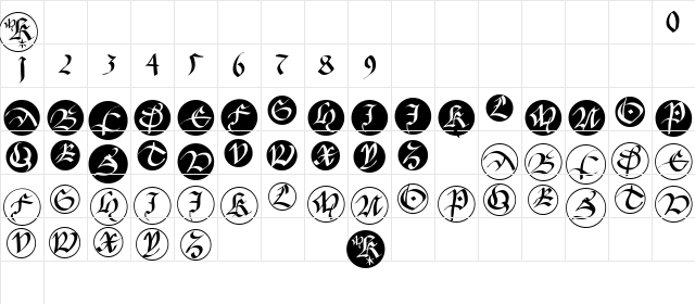 FracturiaSketchedCaps Regular Character Map FracturiaSketchedCaps Regular Character Map