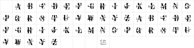 PAQUITO Regular Character Map PAQUITO Regular Character Map