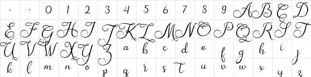 Amanah Script Regular Character Map Amanah Script Regular Character Map