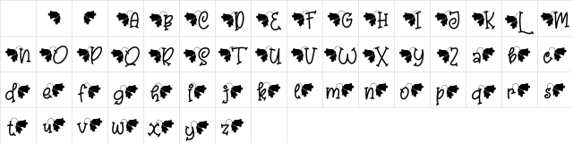 Yellow Craft Christmas Regular Character Map Yellow Craft Christmas Regular Character Map