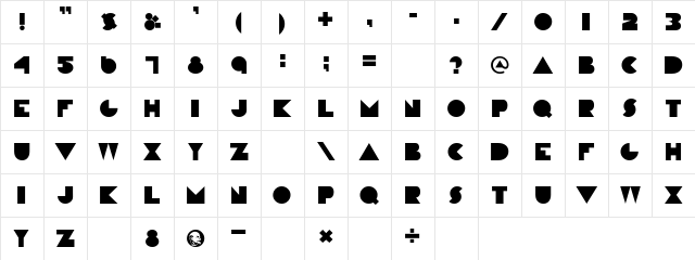 P22 Constructivist Block Regular Character Map