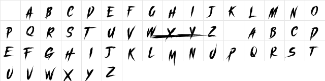 boasterz] Demo Regular Character Map