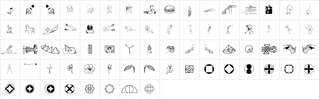 P22 DaVinci Extras Character Map