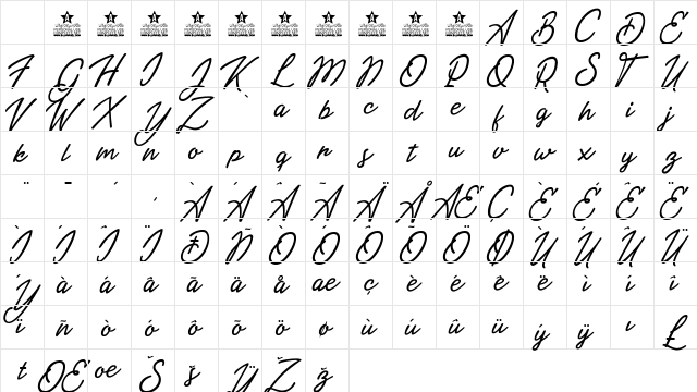 Travel Light Personal Use Regular Character Map Travel Light Personal Use Regular Character Map