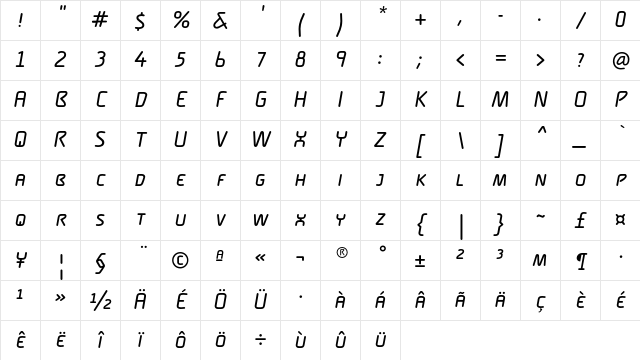AlegaGreek-NormalSCItalic Regular Character Map AlegaGreek-NormalSCItalic Regular Character Map