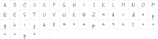 Yudistira Regular Character Map