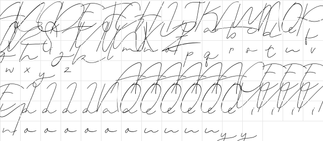 Zeanica Demo Regular Character Map Zeanica Demo Regular Character Map