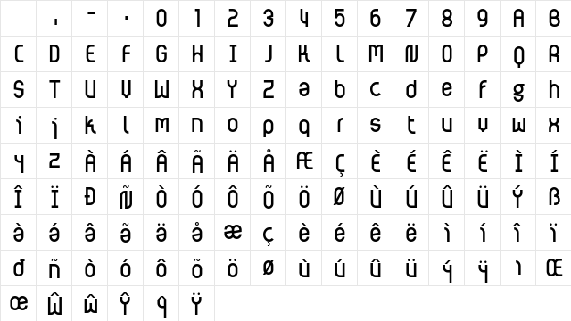 Page Bash Regular Character Map Page Bash Regular Character Map