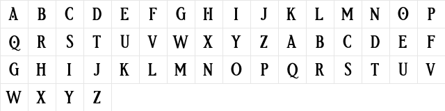 Etherion FREE Regular Character Map Etherion FREE Regular Character Map