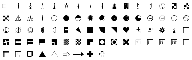 P22Bauhaus-Extras Roman Character Map P22Bauhaus-Extras Roman Character Map