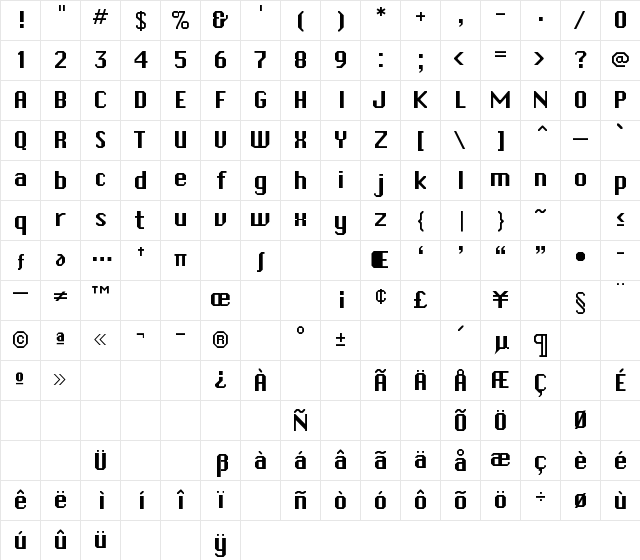 Systematic J Cool Character Map Systematic J Cool Character Map