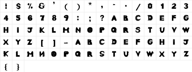 AnimalTypeFaces Regular Character Map AnimalTypeFaces Regular Character Map