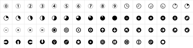 Leitura Symbols Circles Character Map Leitura Symbols Circles Character Map