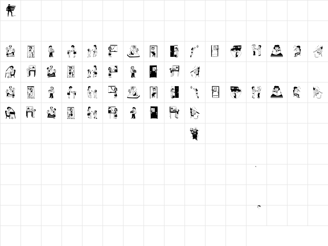 Back2School Regular Character Map