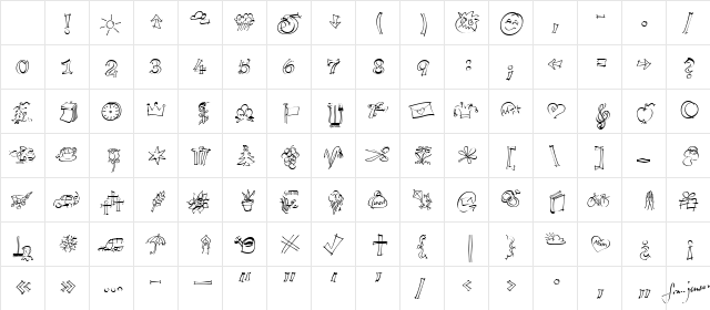 P22Tulda Regular Character Map P22Tulda Regular Character Map