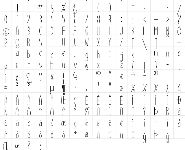 Ubur Ubur with Love alternatif2 Regular Character Map