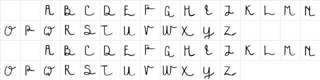 festivala Regular Character Map