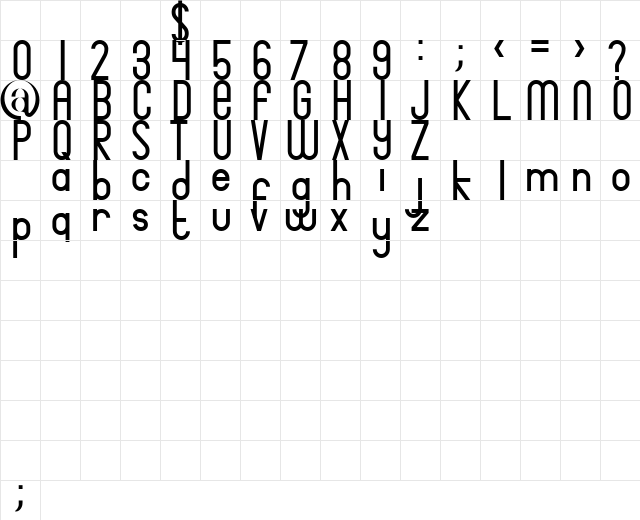 Bingke Setile DEMO Regular Character Map