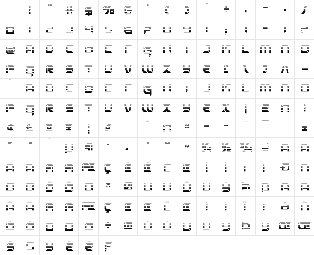Zero Prime Gradient Regular Character Map