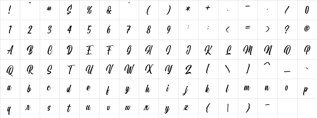 Heykido Regular Character Map Heykido Regular Character Map