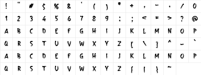 a Barbeque Grill Regular Character Map