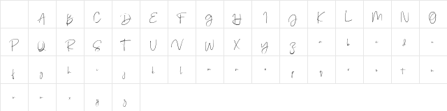 Just Sunday Bold Character Map Just Sunday Bold Character Map