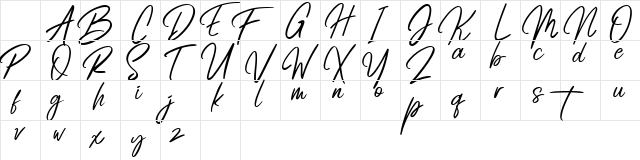 Best Rock Regular Character Map
