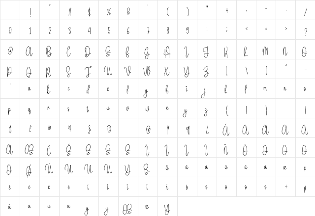 Package Regular Character Map Package Regular Character Map