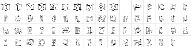 101! Weenie Display Regular Character Map