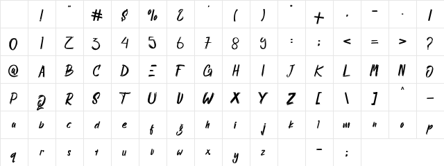 Scratch Regular Character Map Scratch Regular Character Map