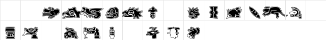 101! Aztec SymbolZ Regular Character Map