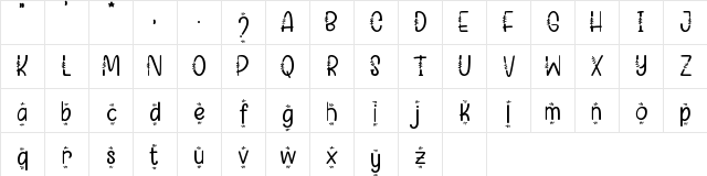 Hellia Agera Alternate Regular Character Map Hellia Agera Alternate Regular Character Map