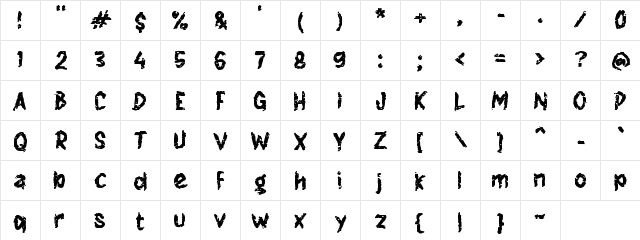 h Huddle Stone Regular Character Map h Huddle Stone Regular Character Map