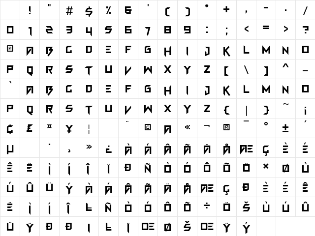 FUN GAMES Regular Character Map FUN GAMES Regular Character Map