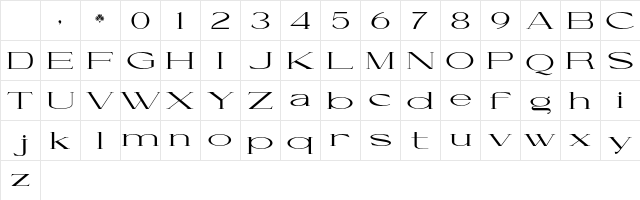 Cellofy Med ExtExp Regular Character Map Cellofy Med ExtExp Regular Character Map