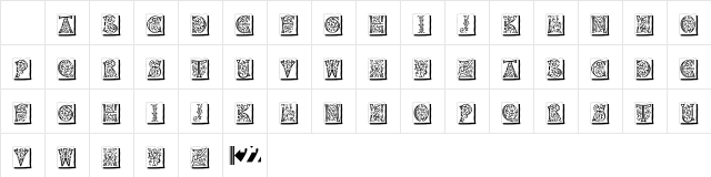 Napoli Initials Alt Regular Character Map