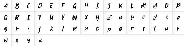 Jacqueline Regular Character Map