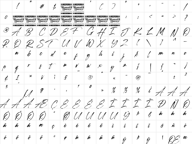 Twilight Regular Character Map Twilight Regular Character Map