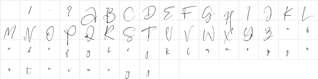 Black Pink Signature Regular Character Map Black Pink Signature Regular Character Map