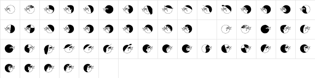 Nasenbear Regular Character Map Nasenbear Regular Character Map