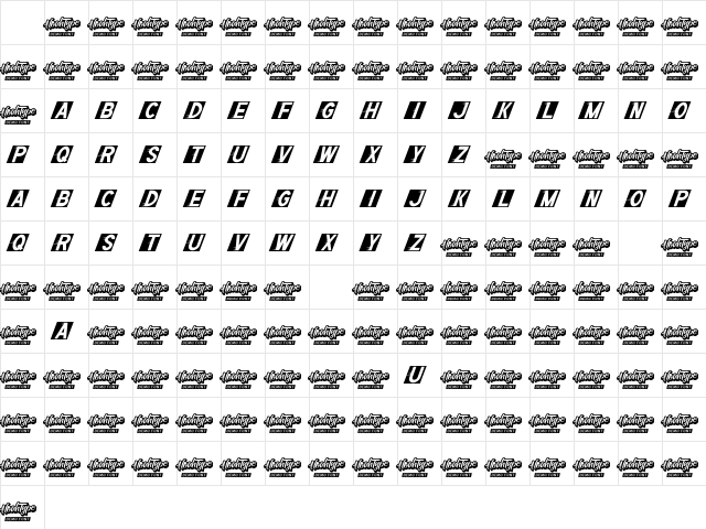 Fast Speed Demo Regular Character Map Fast Speed Demo Regular Character Map