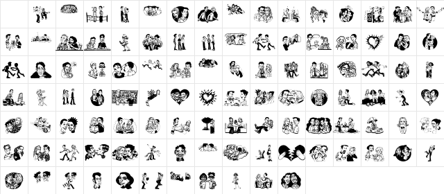 YouAndMe Regular Character Map YouAndMe Regular Character Map